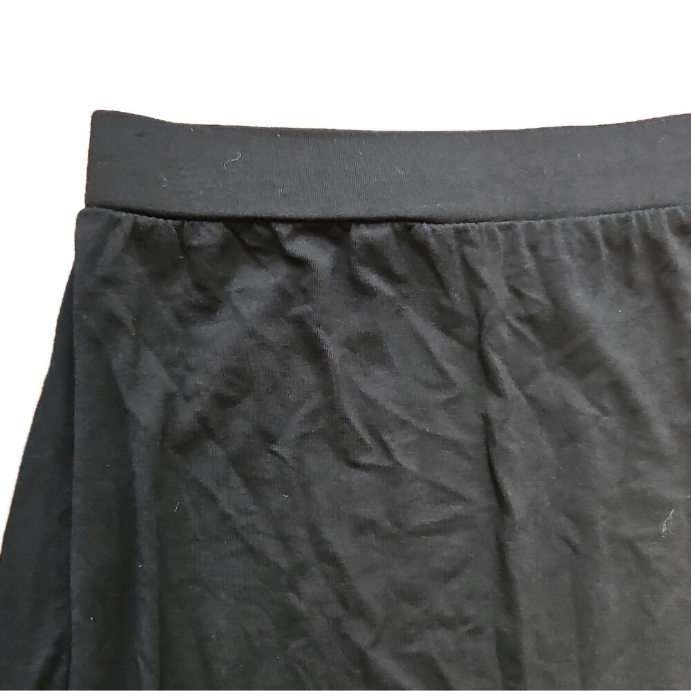 Mossimo Black Solid Knit Maxi Skirt Pull On Elastic Waist Stretch Size S - Picture 3 of 3